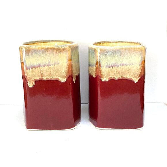 Rodolfo Padilla Art Pottery Drip Glaze Coffee Mugs: 1970s - Picture 7 of 8